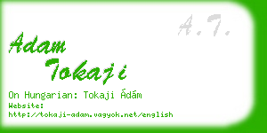 adam tokaji business card